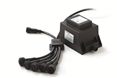 Atlantic Water Gardens Transformer and 4-Way Splitter for SOL LED Lights | Lighting Parts and Accessories