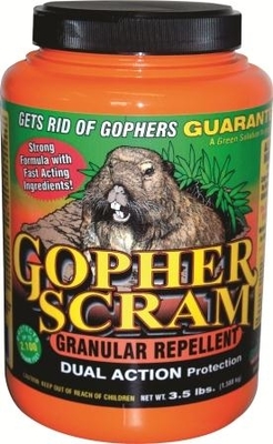 Gopher Scram 3.5 lb Shaker Canister | Pest Control