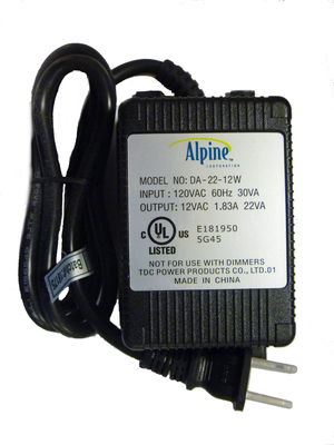 Alpine 20 watt Transformer for PLUV1000-2000-3000 | UV Replacement Parts