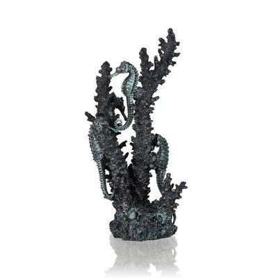 biOrb Seahorses on Coral Sculpture Large/Medium black 55062 | Aquarium/Indoor Aquatics