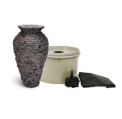 Stacked Slate Urn - Small Kit 58064 | Aquascape