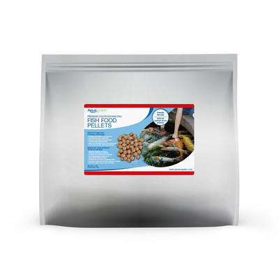 Premium Color Enhancing Fish Food Pellets - 11 lbs / 5 kg | Food