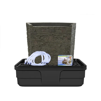 Stacked Slate Spillway Wall 32″ Landscape Fountain Kit | Aquascape