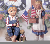 Image Patriotic Boy and Girl (Sold Seperately!)