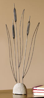 Image Wire Art Cattail Trio