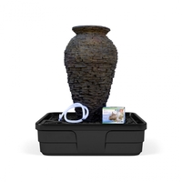 Image Medium Stacked Slate Urn Landscape Fountain Kit