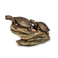 Image Double Turtle On Log Spitter 78372